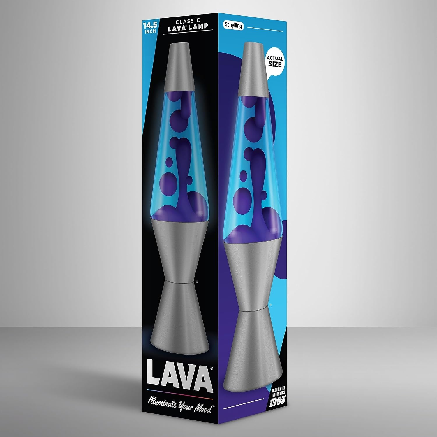 image:imageLava Lamp 145 Cosmic Wave The Original Motion Light Purple Wax and Blue Liquid Item 2633 Amazon ExclusiveBlue