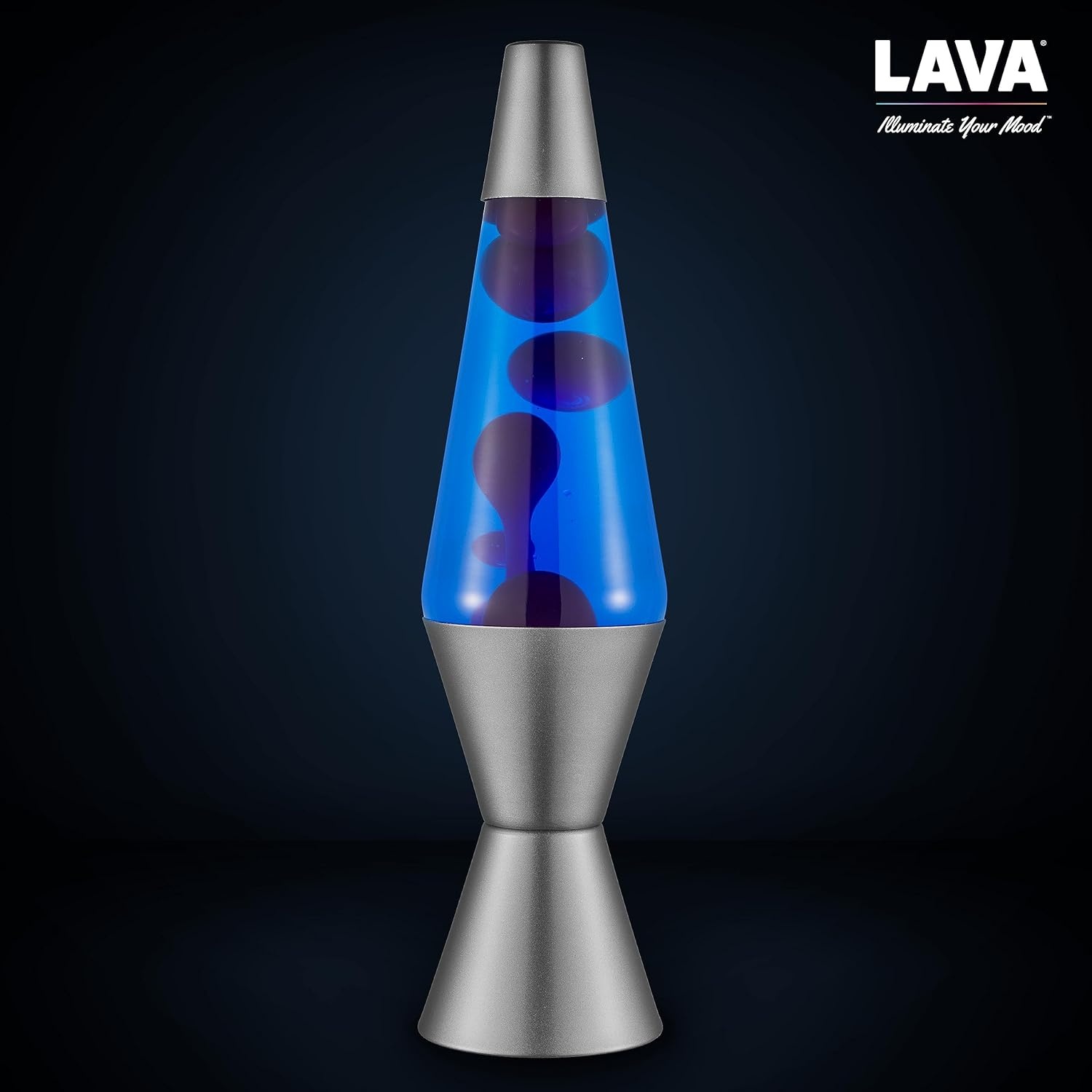 image:imageLava Lamp 145 Cosmic Wave The Original Motion Light Purple Wax and Blue Liquid Item 2633 Amazon ExclusiveBlue