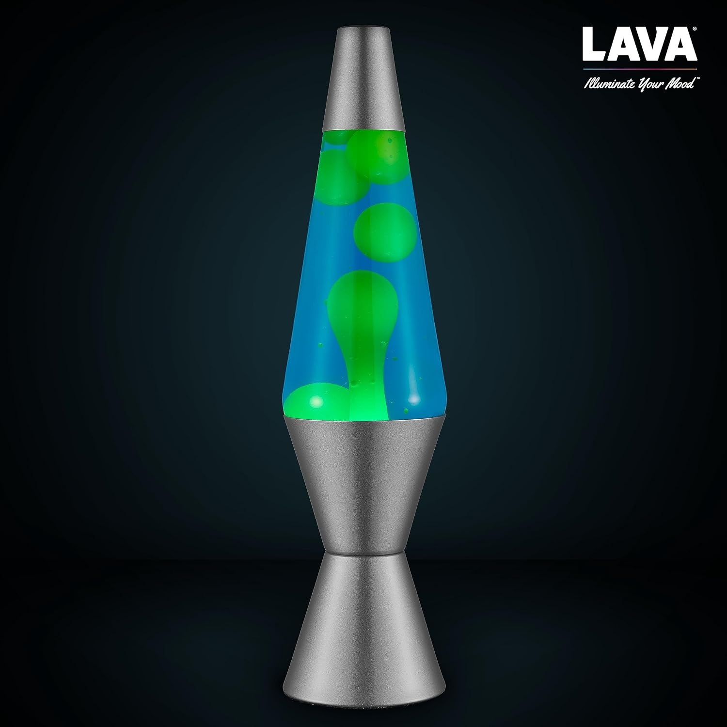image:imageLava Lamp 145 Cosmic Wave The Original Motion Light Purple Wax and Blue Liquid Item 2633 Amazon ExclusiveGreen