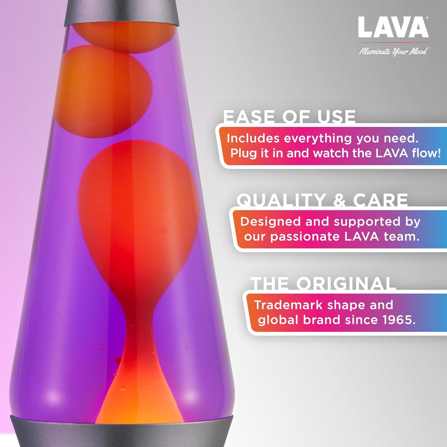 image:imageLava Lamp 145 Cosmic Wave The Original Motion Light Purple Wax and Blue Liquid Item 2633 Amazon ExclusivePurple