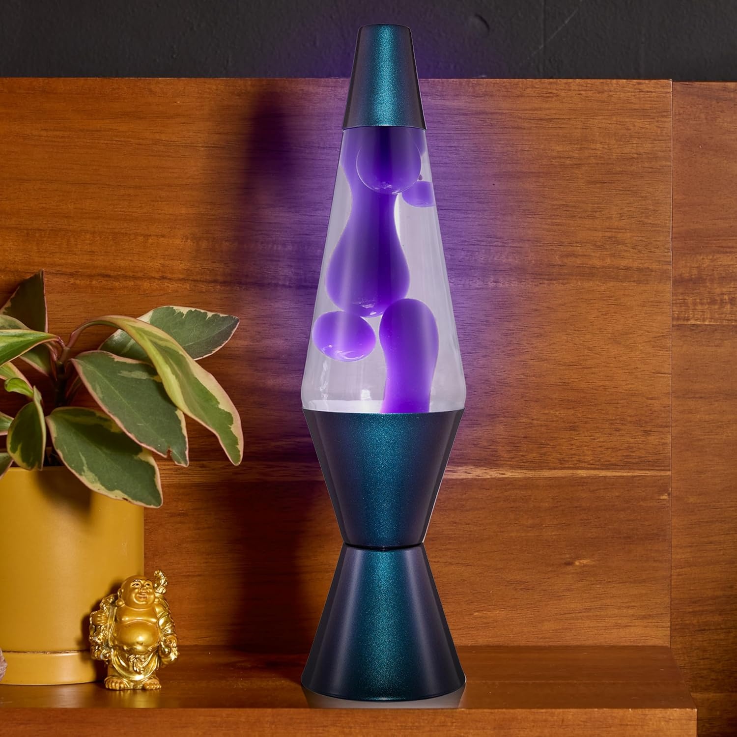 image:imageLava The Original Lamp 145 Black Iris Classic Liquid Motion Lamp Purple Wax and Clear Liquid Item 2425 Amazon Exclusive