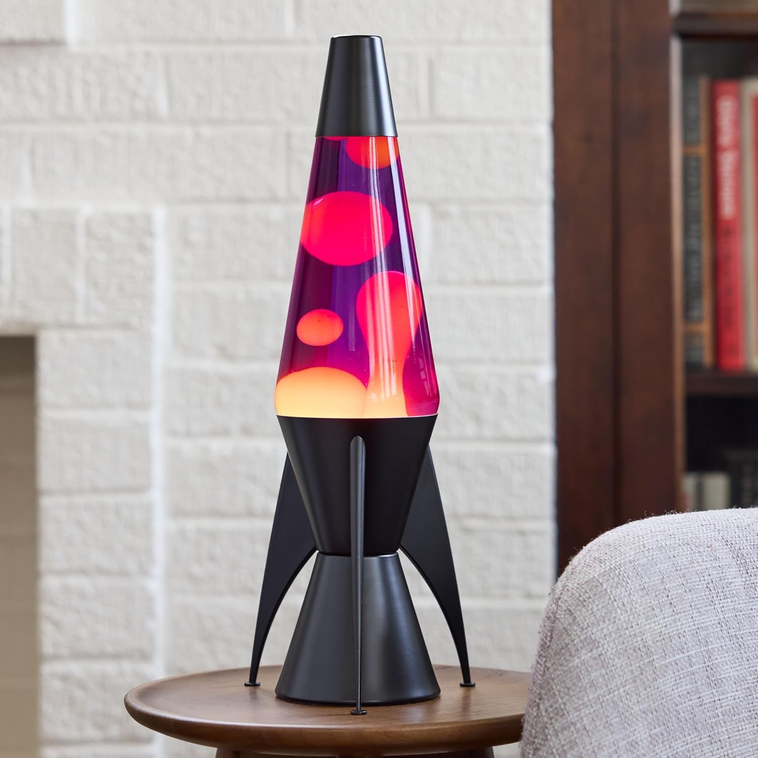 image:imageLava The Original Lamp 145 Evenfall Retro Rocket Liquid Motion Lamp Yellow Wax and Purple Liquid Item 2391 Amazon Exclusive