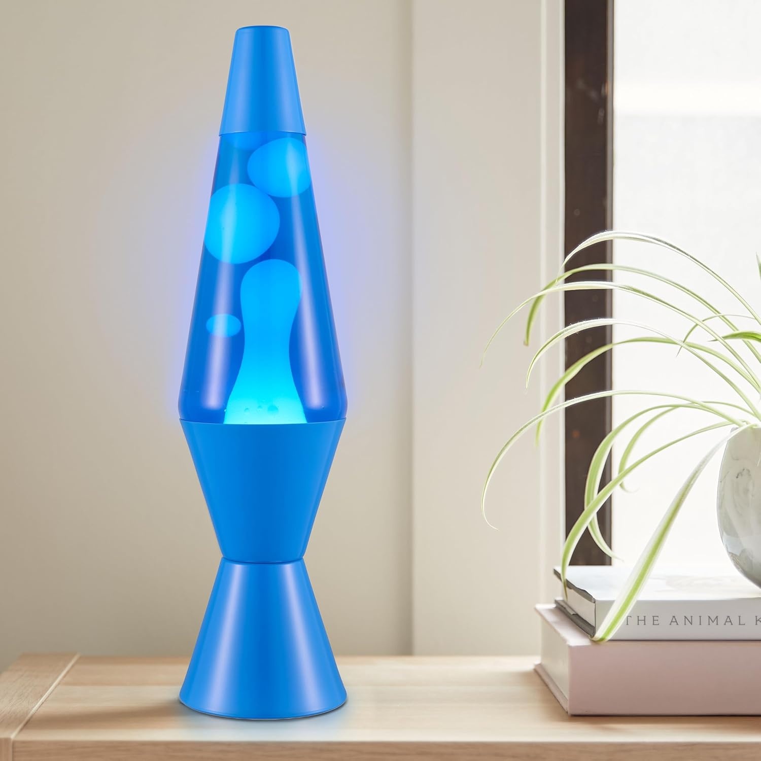 image:imageLava The Original Lamp New 145 Wild Pink Classic Liquid Motion Lamp White Wax and Pink Liquid Item 2361 Amazon ExclusiveBlue