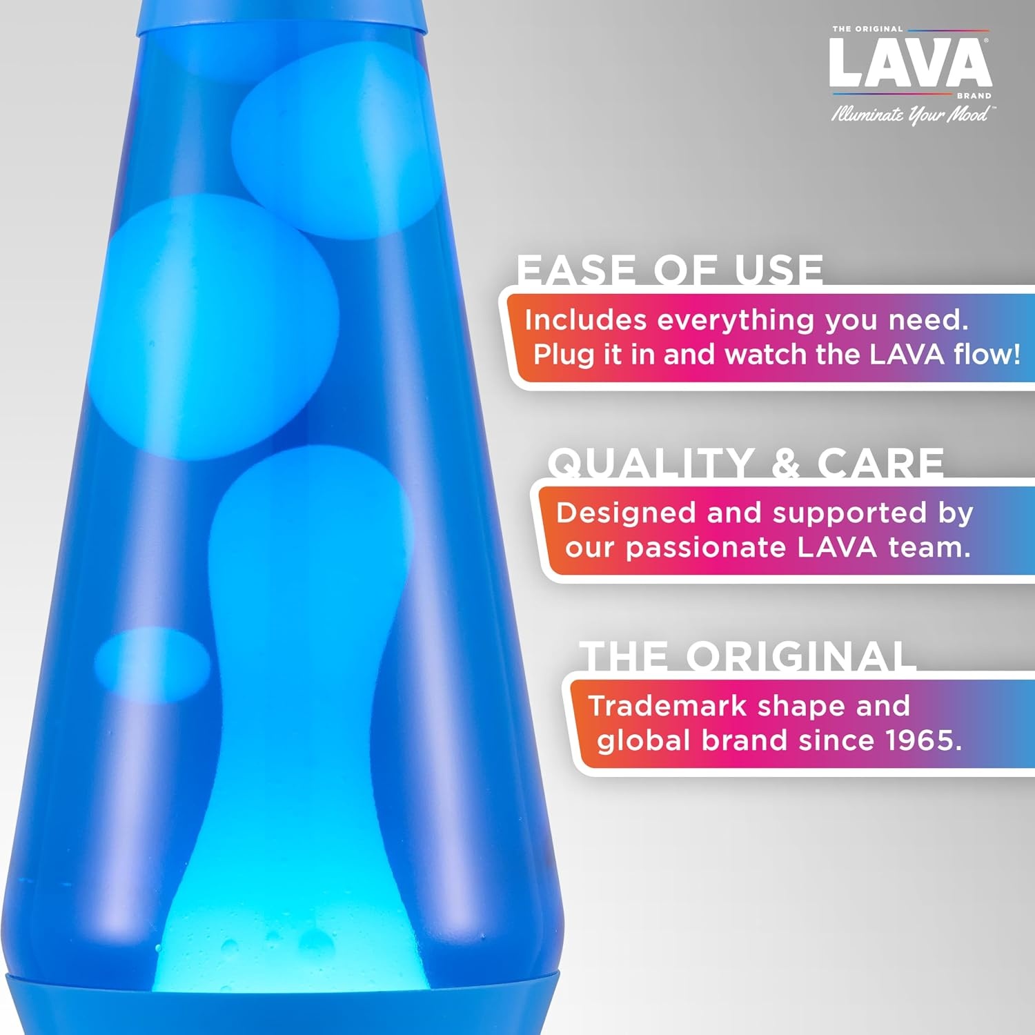 image:imageLava The Original Lamp New 145 Wild Pink Classic Liquid Motion Lamp White Wax and Pink Liquid Item 2361 Amazon ExclusiveBlue