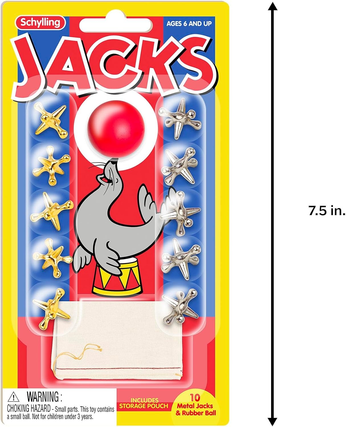 image:imageMetal Jacks and Rubber Ball Set