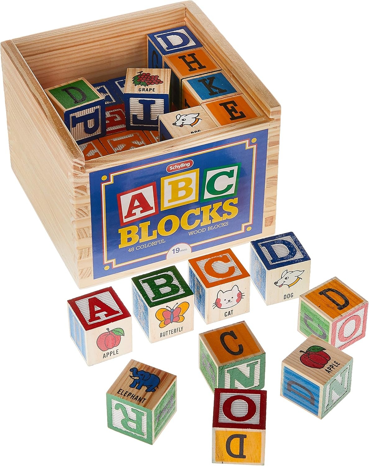 image:imageSchylling ABC Wooden Alphabet Blocks Toy