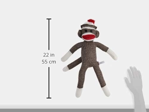 image:imageSchylling Brand Classic 20 Retro Sock Monkey Stuffed Animal Knitted Texture Original Look Ages 12 Months and Up