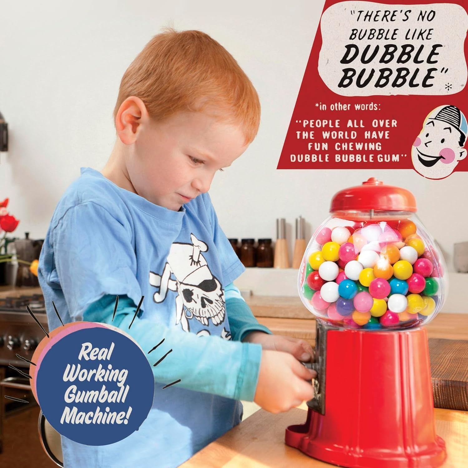 image:imageSchylling Brand Classic Retro Gumball Coin Bank 85 Tall Includes 45 Dubble Bubble Gumballs Ages 3
