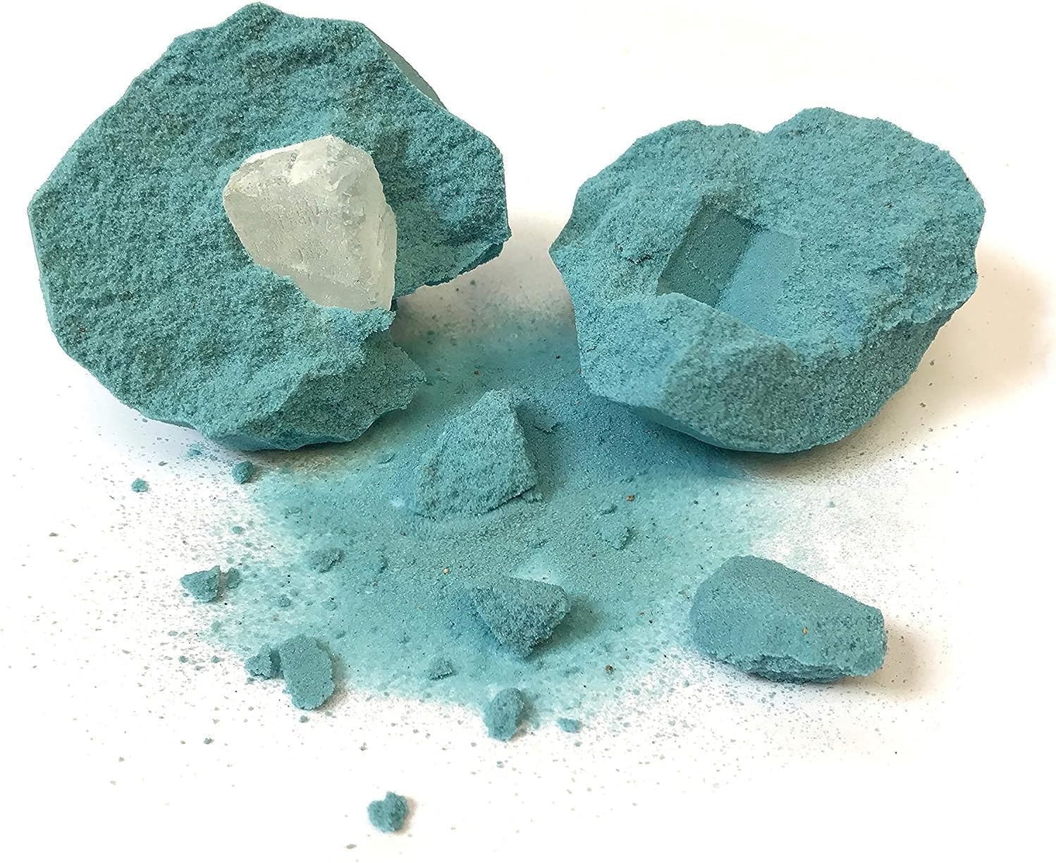 image:imageSchylling Chip Away Diamond Gemstone Dig Kit with Collectible Specimens Inside 1 in 24 Contains a Real Diamond Includes Miniature Hammer Chisel and Brush Ages 5 and Up One Box