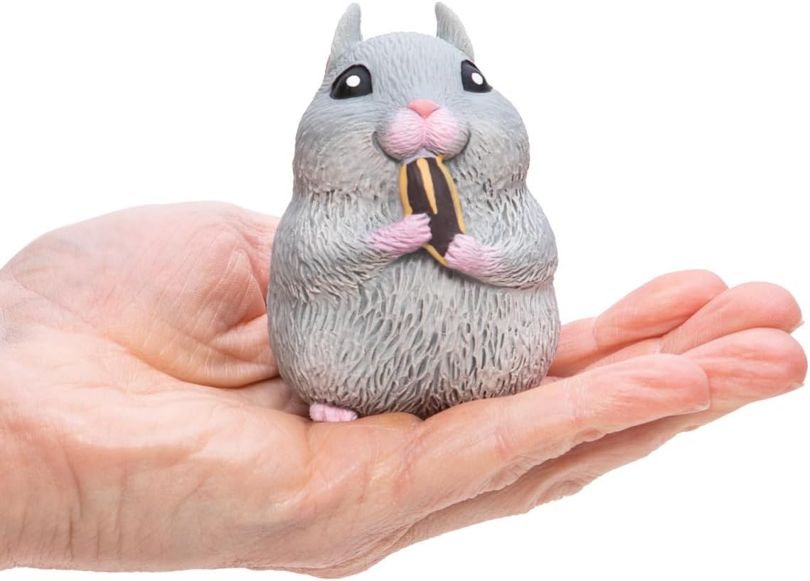 image:imageSchylling Chonky Cheeks Hamster Squishy Squeeze Toy Color May Vary Age 3 Pack of 1