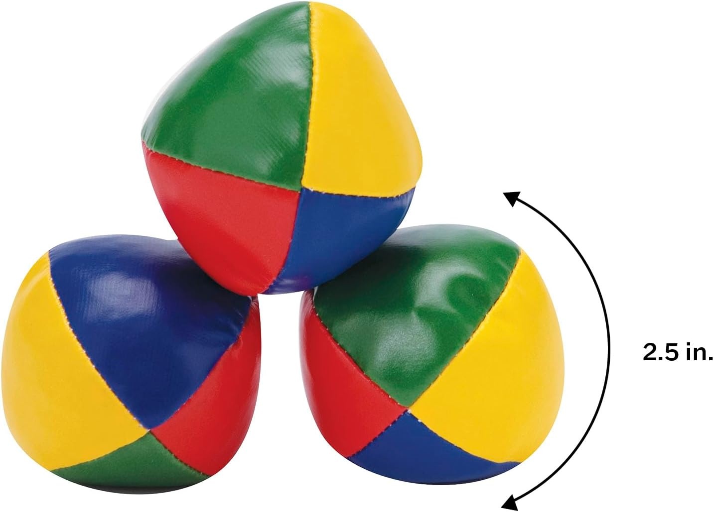 image:imageSchylling Classic Juggling Balls Colorful Vinyl TossandCatch Balls with Bead Filling Includes 3 Balls and Instructions Ages 5 and Up Three Piece Set