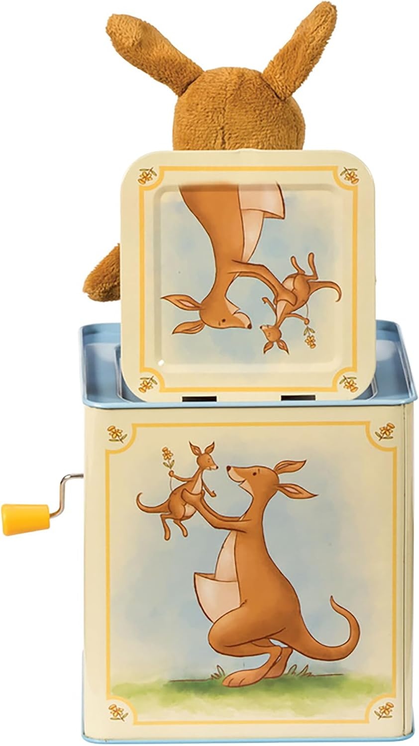 image:imageSchylling Jack in Box Kangaroo Classic PopUp Music Toy Momma amp Baby Joey Finger Puppet Plays Song Pop Goes The Weasel Toddler amp Kids 18mo