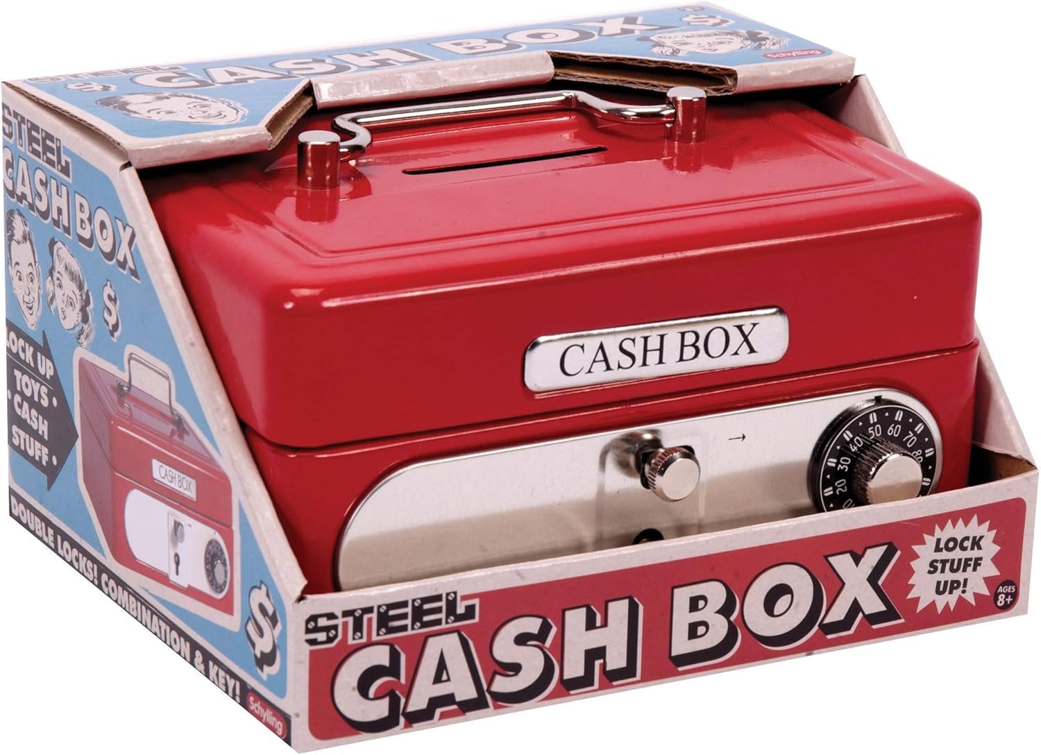 image:imageSchylling Locking Cash Box Red 1 EA
