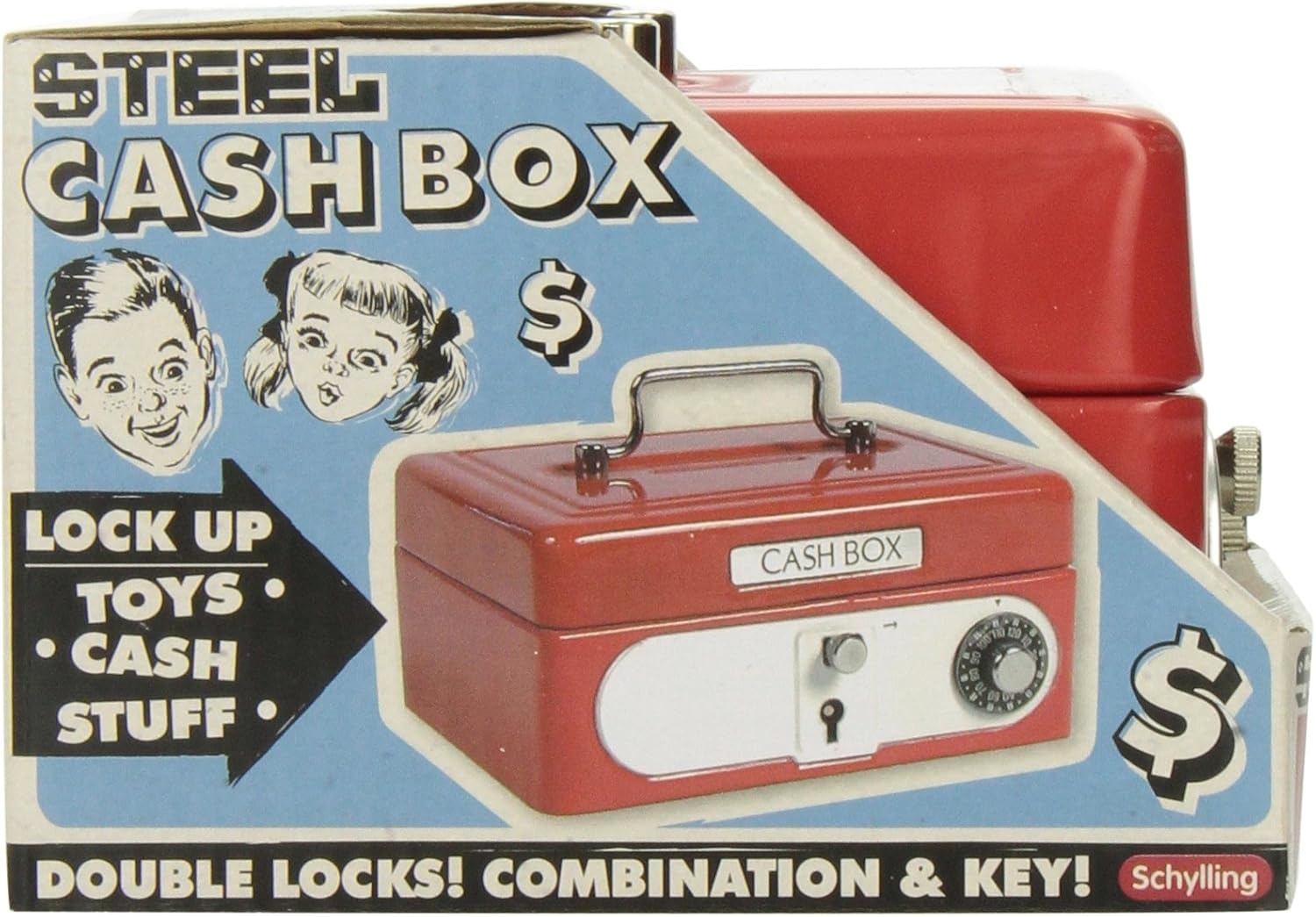 image:imageSchylling Locking Cash Box Red 1 EA