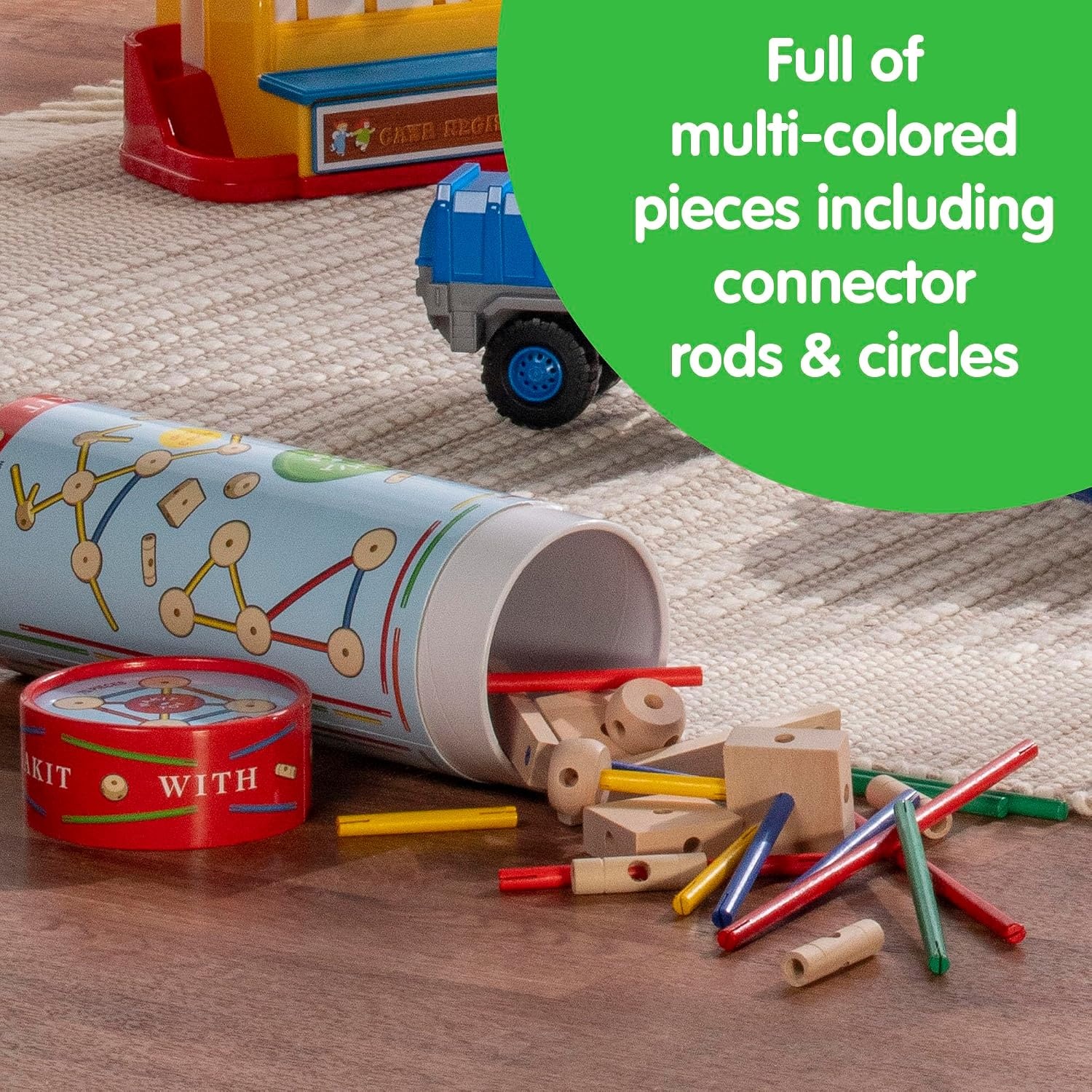 image:imageSchylling MKT Super Makit Classic Wood Construction Toy 3 years 70Pieces 1 EA