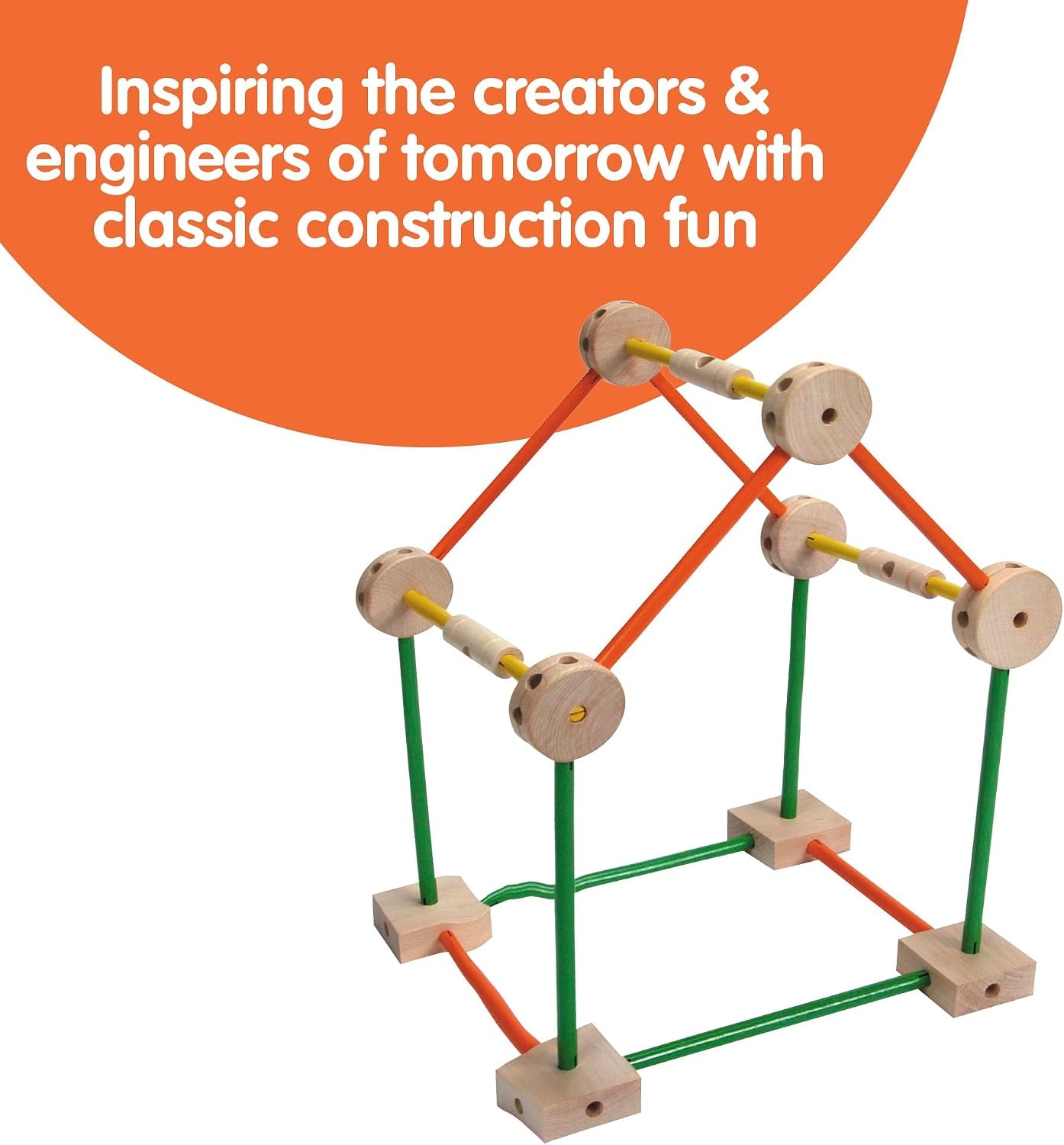 image:imageSchylling MKT Super Makit Classic Wood Construction Toy 3 years 70Pieces 1 EA