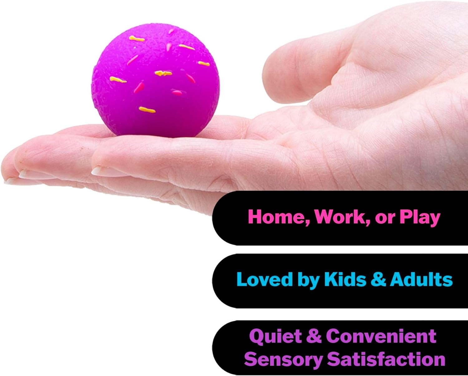 image:imageSchylling NeeDoh Dohnut Hole Needoh 4 Pack Sensory Squeeze Toy 15 in Diameter Colors May Vary