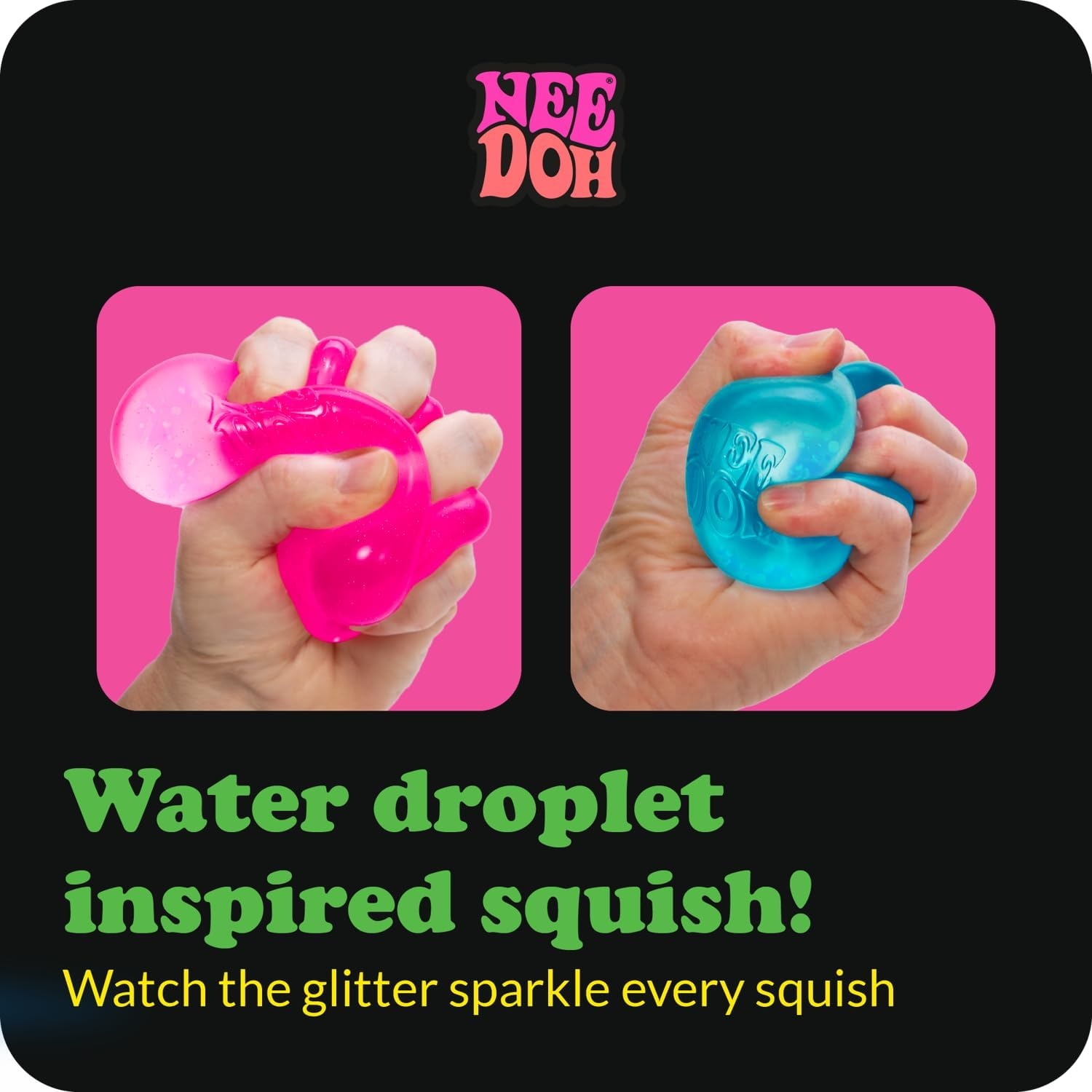 image:imageSchylling NeeDoh Gumdrop Textured Sensory Toy with Super Solid Squish 25 Tall Colors May Vary Pack of 1Dream Drop