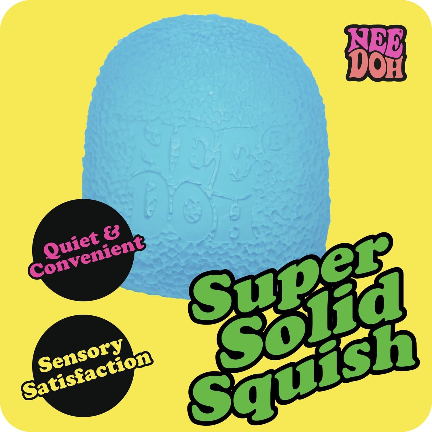 image:imageSchylling NeeDoh Gumdrop Textured Sensory Toy with Super Solid Squish 25 Tall Colors May Vary Pack of 1Gumdrop