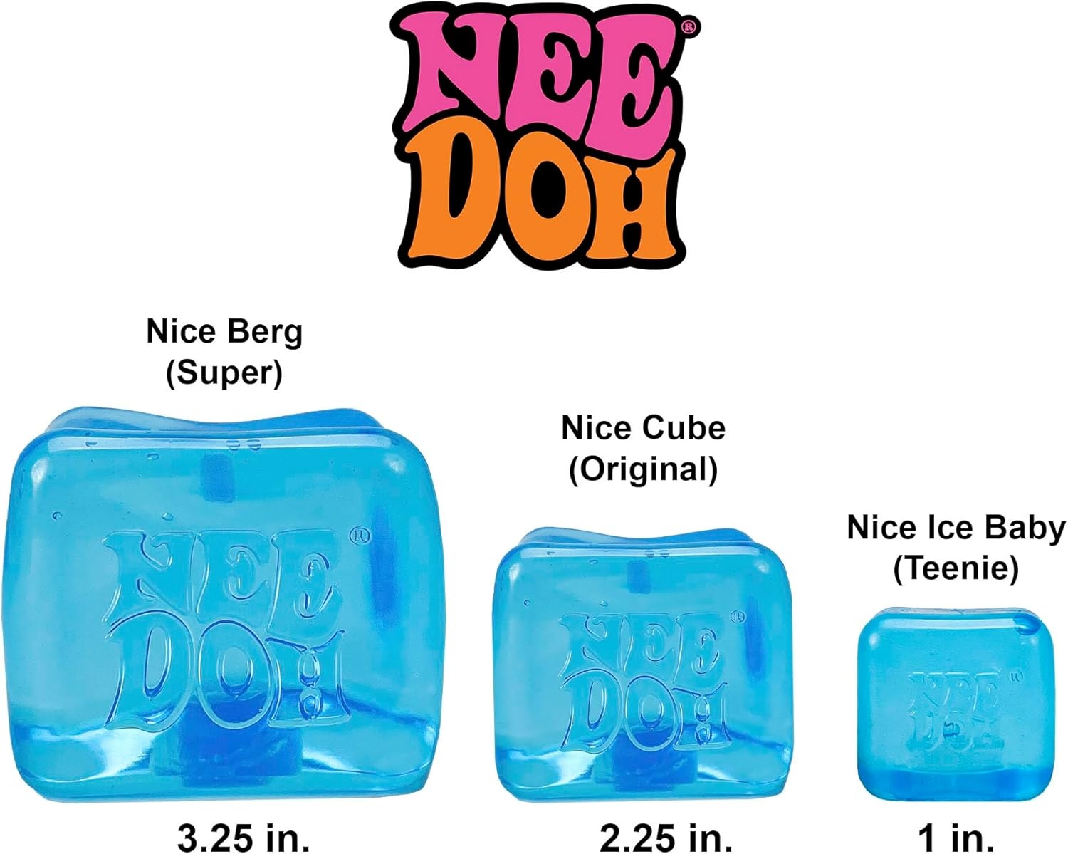 image:imageSchylling NeeDoh Nice Ice Baby Sensory Squeeze Toy Super Solid Squish 125 Wide Color May Vary Pack of 1