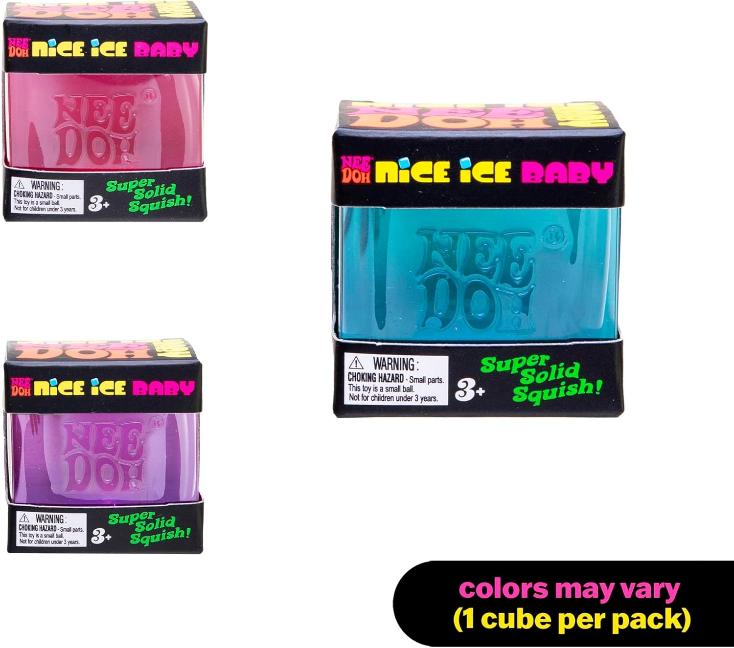 image:imageSchylling NeeDoh Nice Ice Baby Sensory Squeeze Toy Super Solid Squish 125 Wide Color May Vary Pack of 1