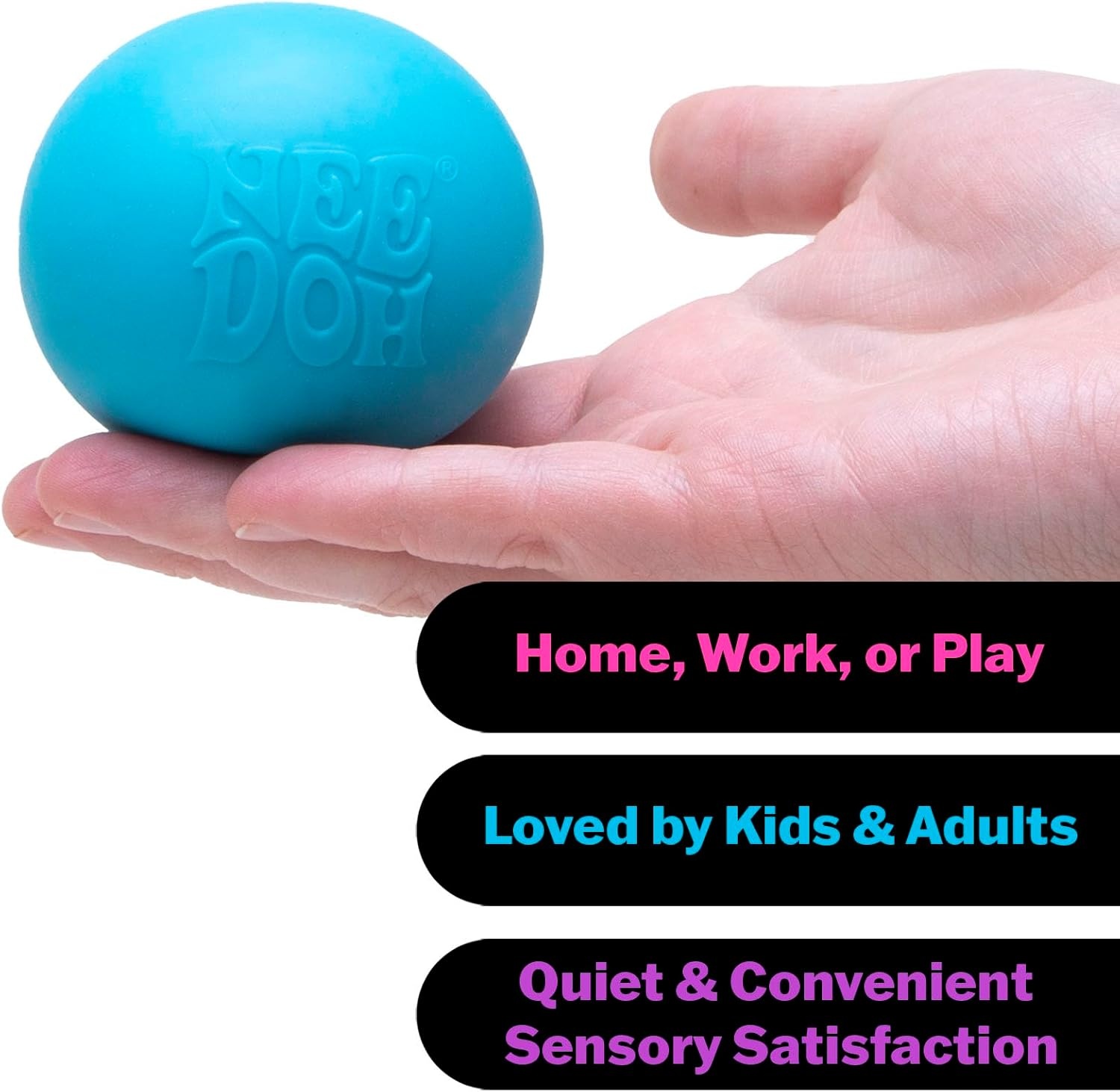 image:imageSchylling NeeDoh Original Sensory Fidget Toy Assorted Colors Ages 3 to Adult 1 Count Pack of 1Blue