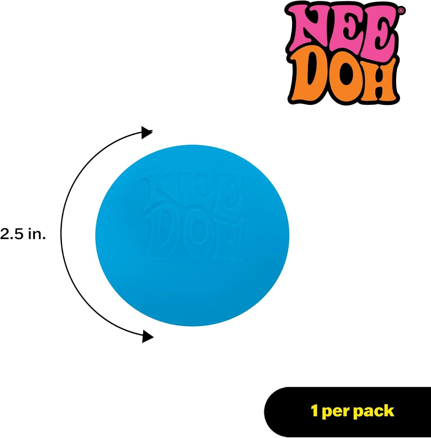 image:imageSchylling NeeDoh Original Sensory Fidget Toy Assorted Colors Ages 3 to Adult 1 Count Pack of 1Blue
