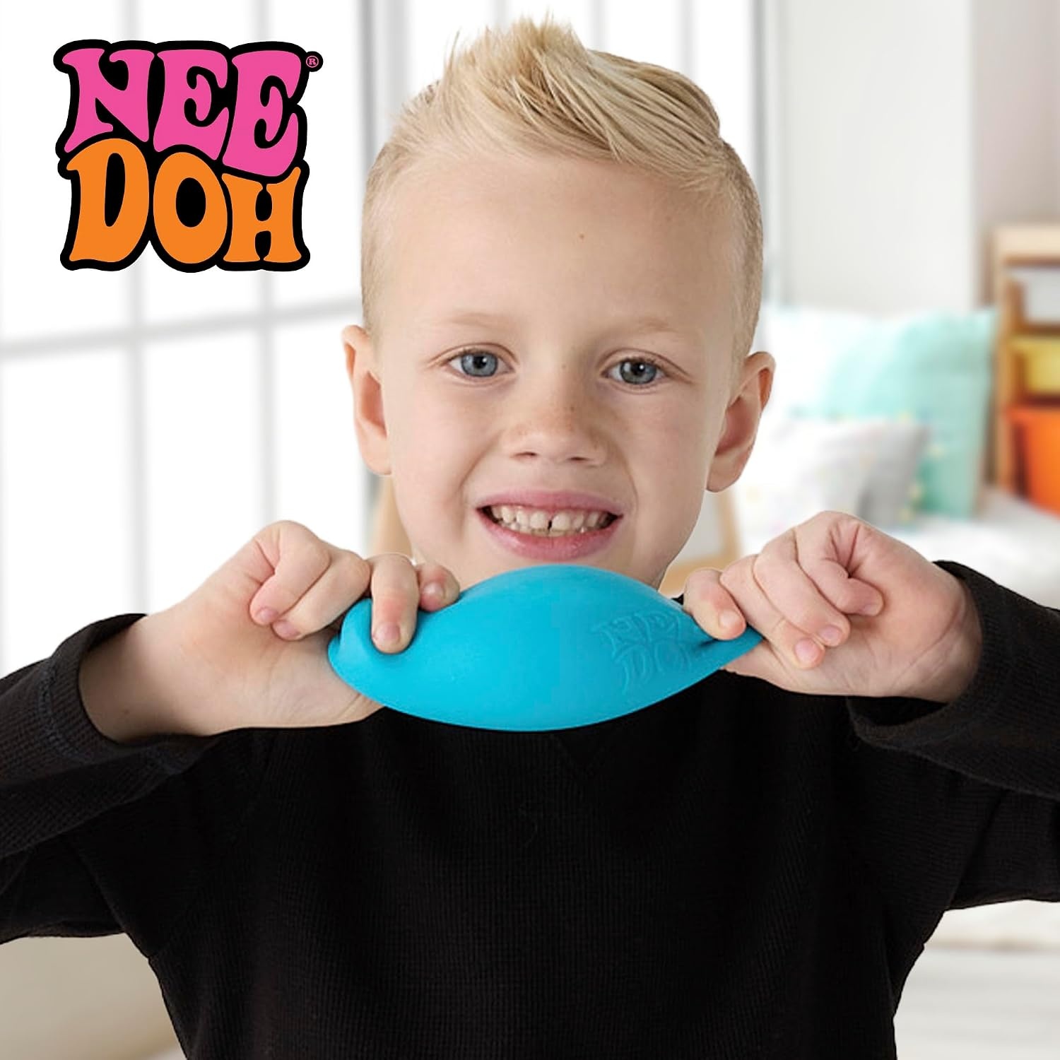 image:imageSchylling NeeDoh Original Sensory Fidget Toy Assorted Colors Ages 3 to Adult 1 Count Pack of 1Blue