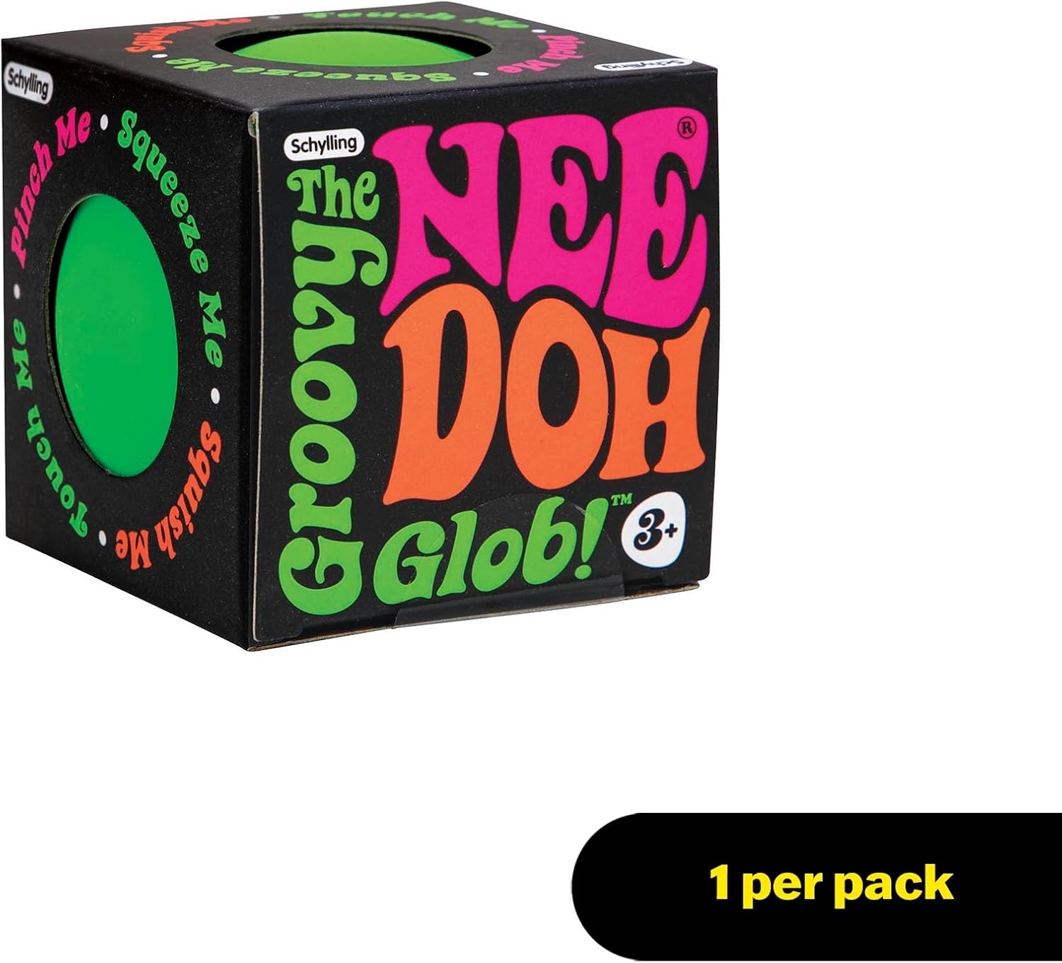 image:imageSchylling NeeDoh Original Sensory Fidget Toy Assorted Colors Ages 3 to Adult 1 Count Pack of 1Green