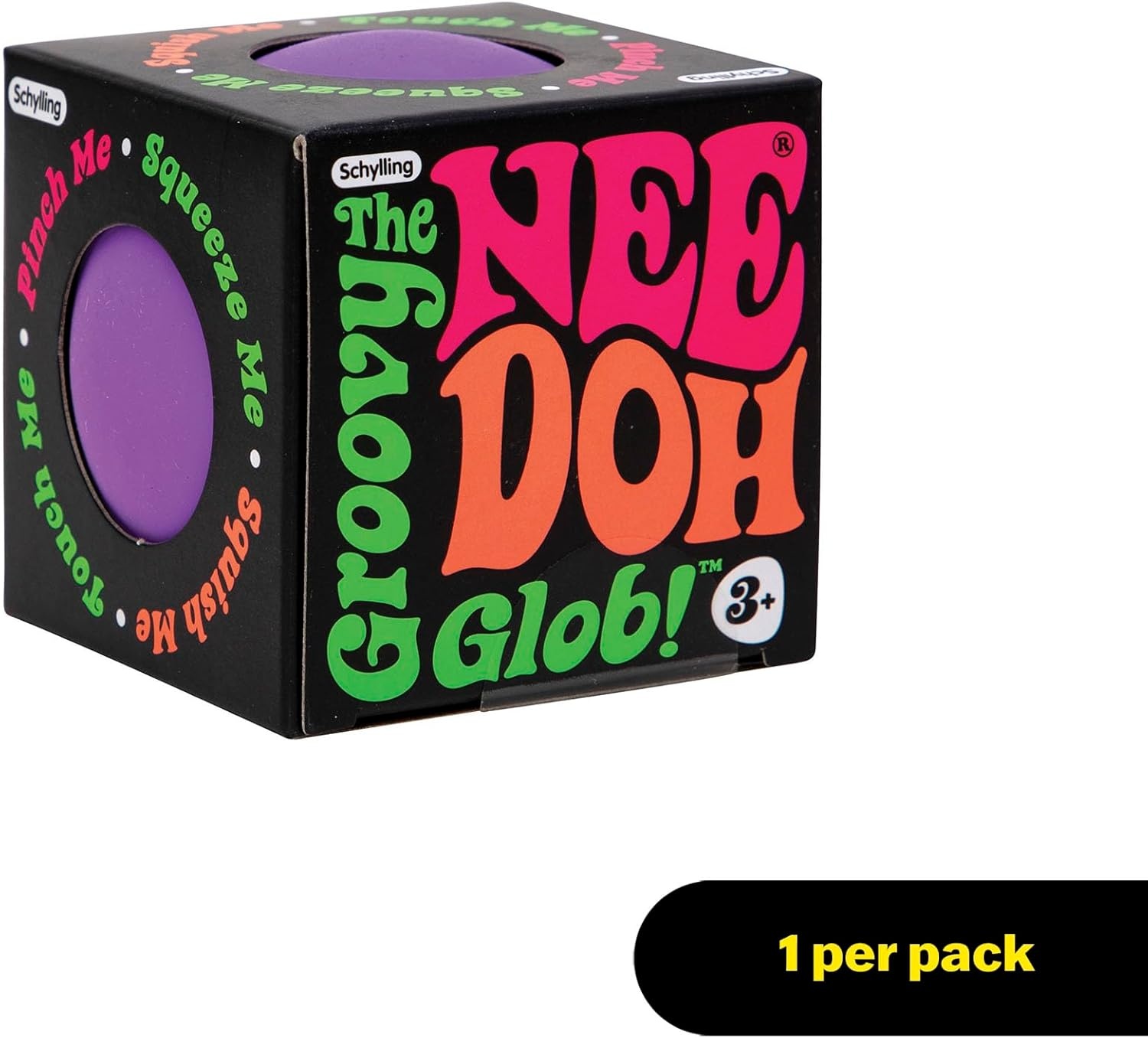 image:imageSchylling NeeDoh Original Sensory Fidget Toy Assorted Colors Ages 3 to Adult 1 Count Pack of 1Purple