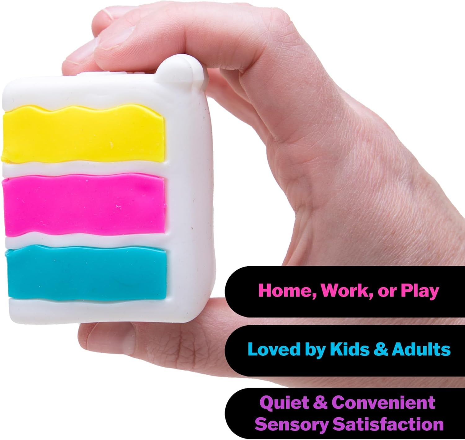 image:imageSchylling Needoh Peace O Cake Sensory Squeeze Toy Colors May Vary