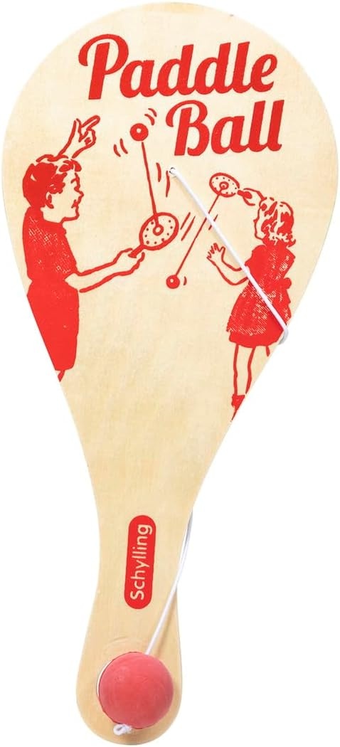image:imageSchylling Paddle Ball Classic Game Made with Real Wood Ages 5 and Up One Piece