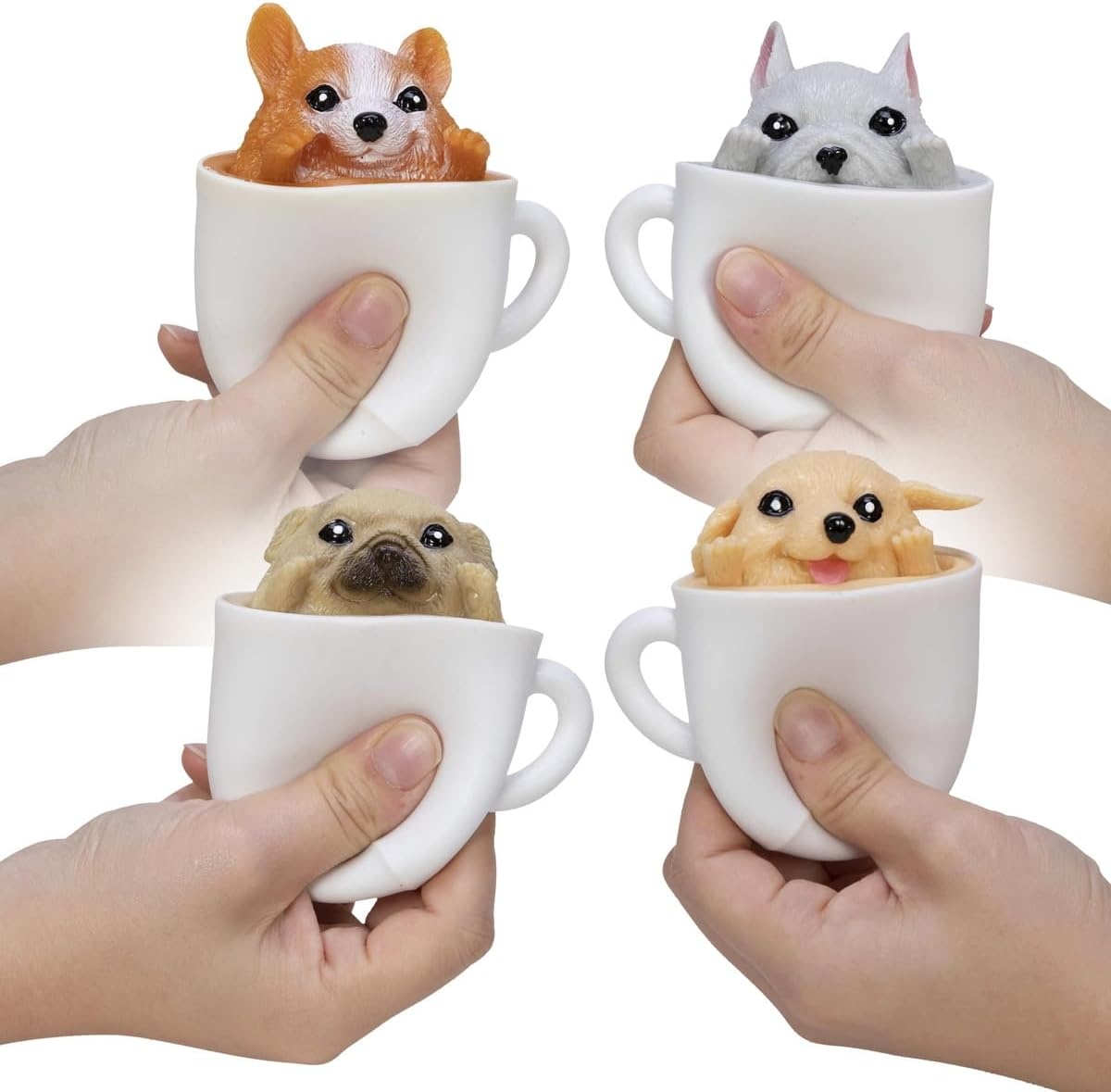 image:imageSchylling Pup in a Cup Squeeze to Reveal Adorable CaffeineThemed Companions Style May Vary Pack of 1
