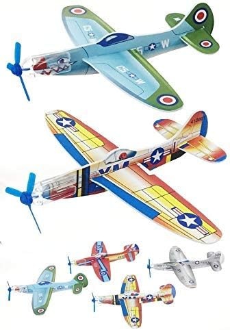 image:imageSchylling Retro Gliders Gliding Planes with Spinning Propellers Pack of 4