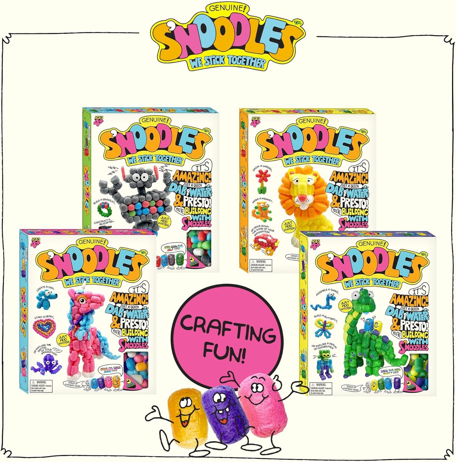 image:imageSchylling SNoodles Creative Building Craft Kit Just Add Water Ages 4 and Up One KitDino