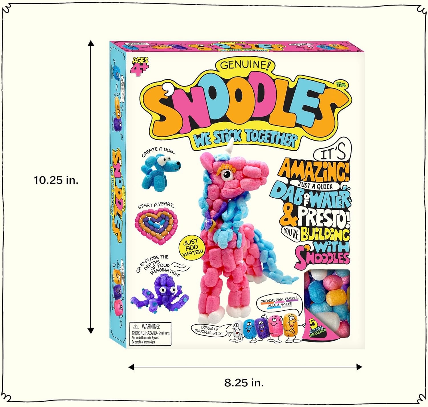 image:imageSchylling SNoodles Creative Building Craft Kit Just Add Water Ages 4 and Up One KitUnicorn