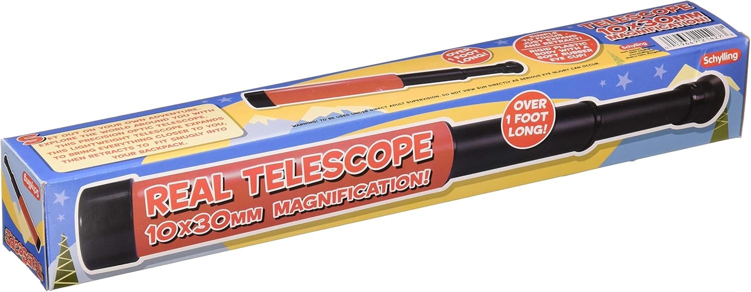 image:imageSchylling Spy Glass Telescope Classic Telescope for Kids Durable Observation Scope with Rubber Eye Cup for Imaginative Play Ages 6 and Up One Piece1 Count Pack of 1