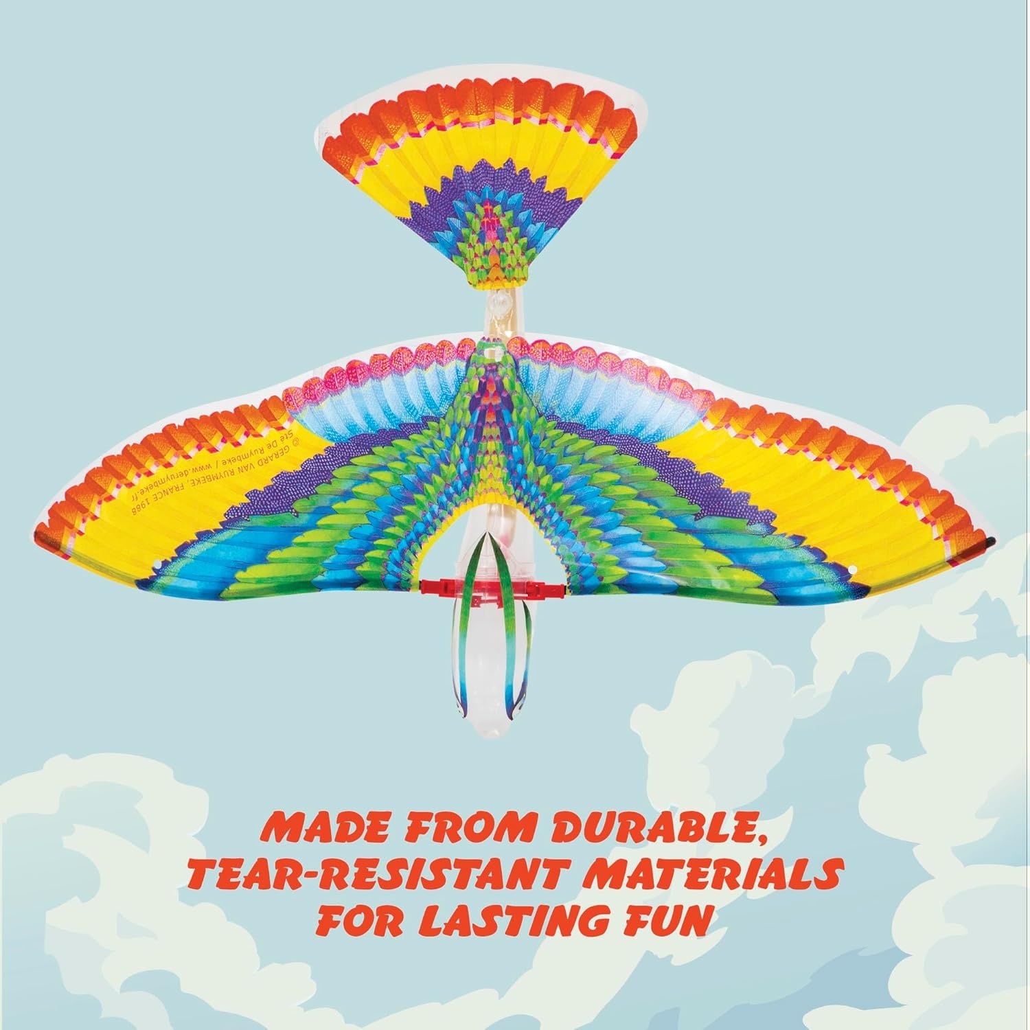 image:imageSchylling Tim Bird Flying Toy RubberbandPowered Mechanical Bird that Really Flies Wings Flap and Flies 50 Feet Ages 7 and Up1 Count Pack of 1
