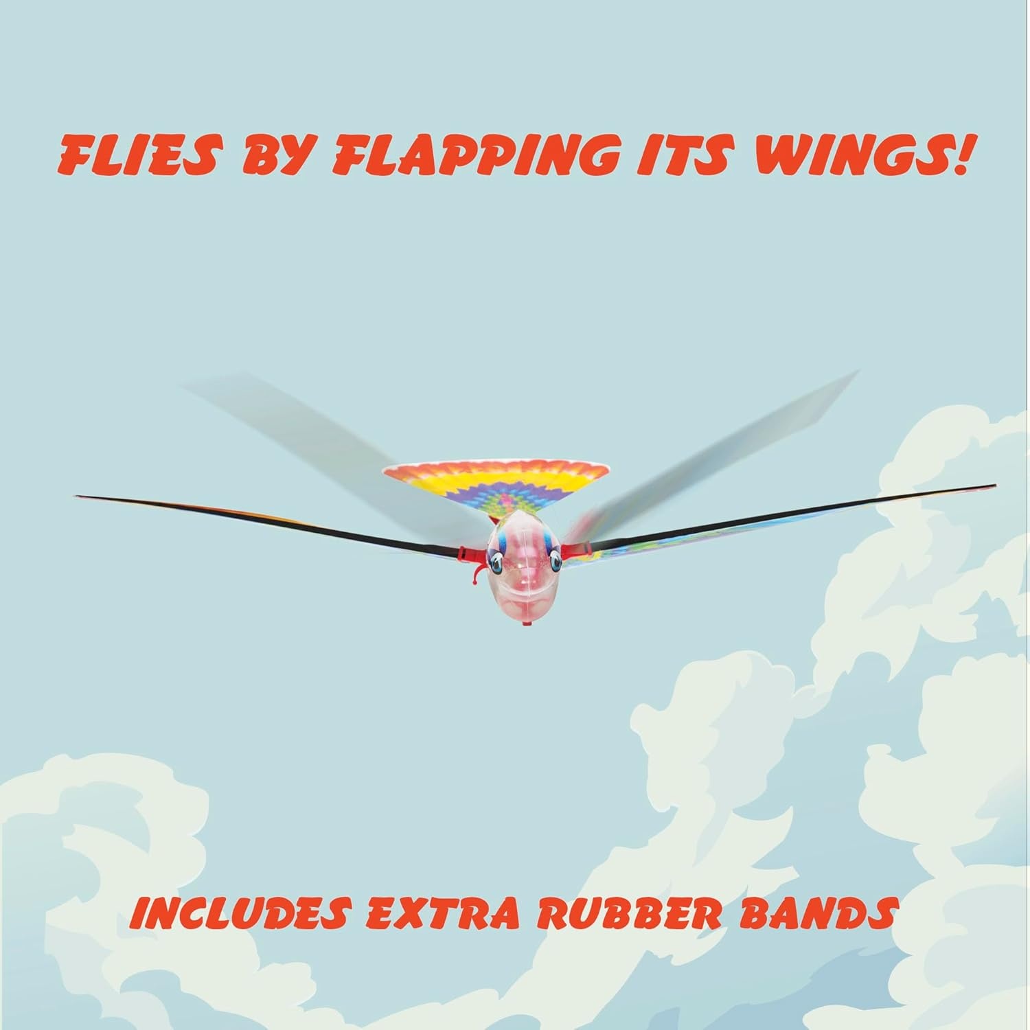 image:imageSchylling Tim Bird Flying Toy RubberbandPowered Mechanical Bird that Really Flies Wings Flap and Flies 50 Feet Ages 7 and Up1 Count Pack of 1