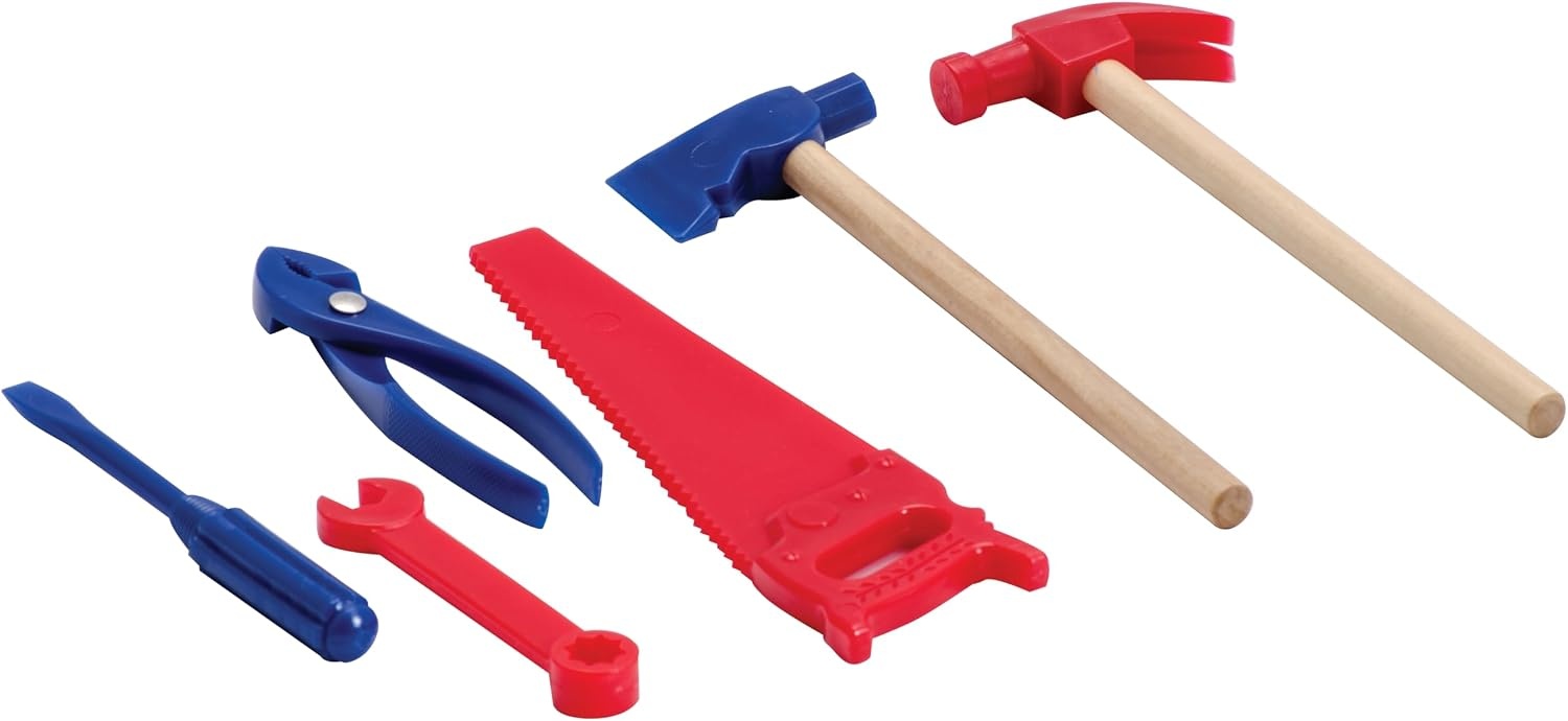image:imageSchylling Toy Tin Tool Box with Tools Metal Case Including 6 Tools Ages 3