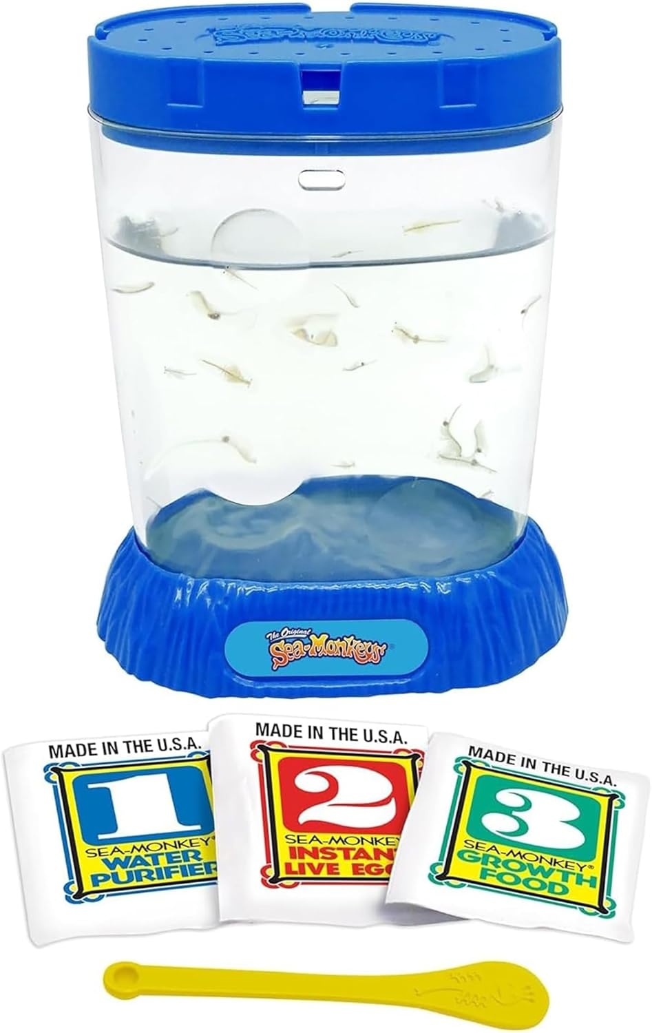 image:imageSeaMonkey Ocean Zoo Surprise Assorted Color 57 Aquarium Worlds Only Instant Pet Tiny Brine Shrimp Growth Set Educational Kit Kids Ages 6