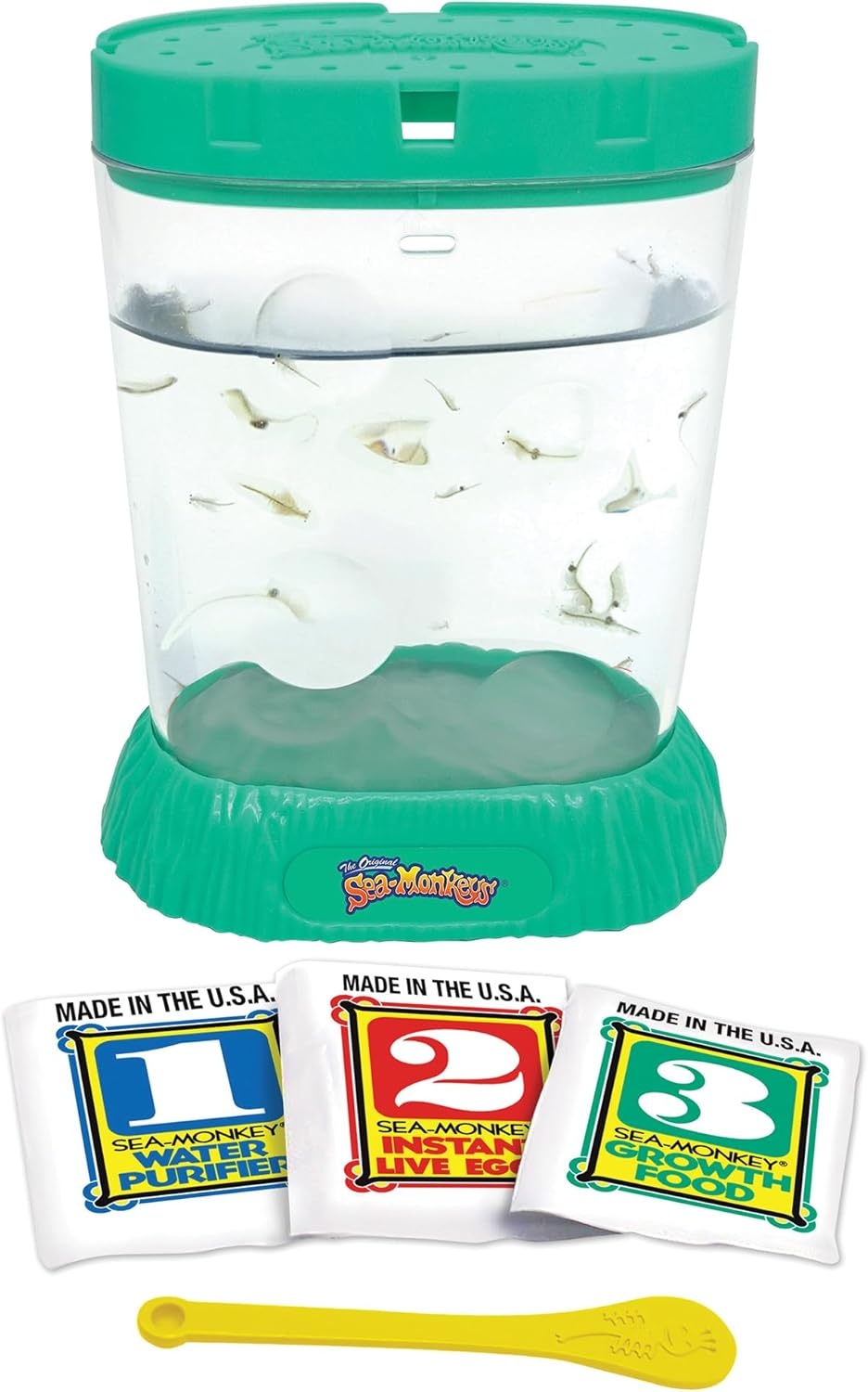 image:imageSeaMonkey Ocean Zoo Surprise Assorted Color 57 Aquarium Worlds Only Instant Pet Tiny Brine Shrimp Growth Set Educational Kit Kids Ages 6