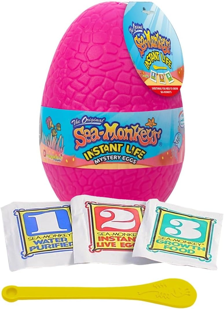 image:imageSeaMonkeys Egg Instant Life Worlds Only Instant Pets Assorted Colors Ages 6 Pack of 1