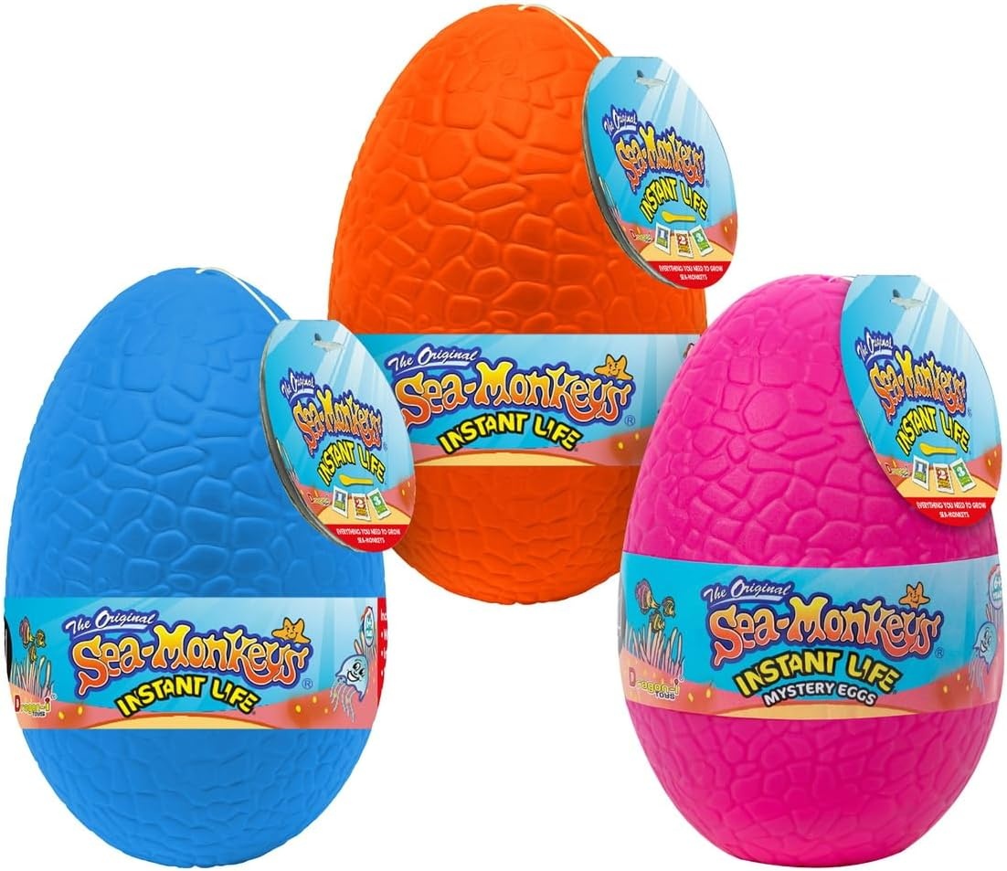 image:imageSeaMonkeys Egg Instant Life Worlds Only Instant Pets Assorted Colors Ages 6 Pack of 1