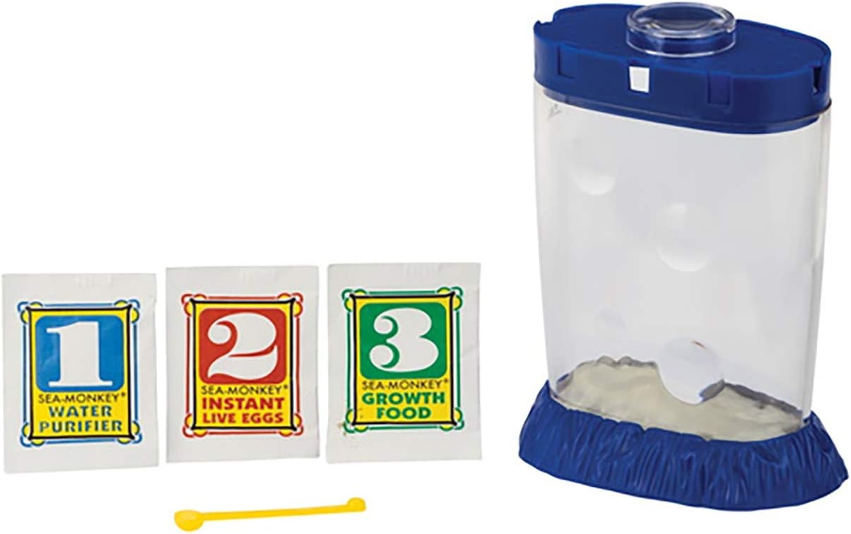image:imageSeaMonkeys Magiquarium Worlds Easiest NoMess Pet Grow Your Own Pet in a LightUp Aquarium Ages 6 and Up One Kit