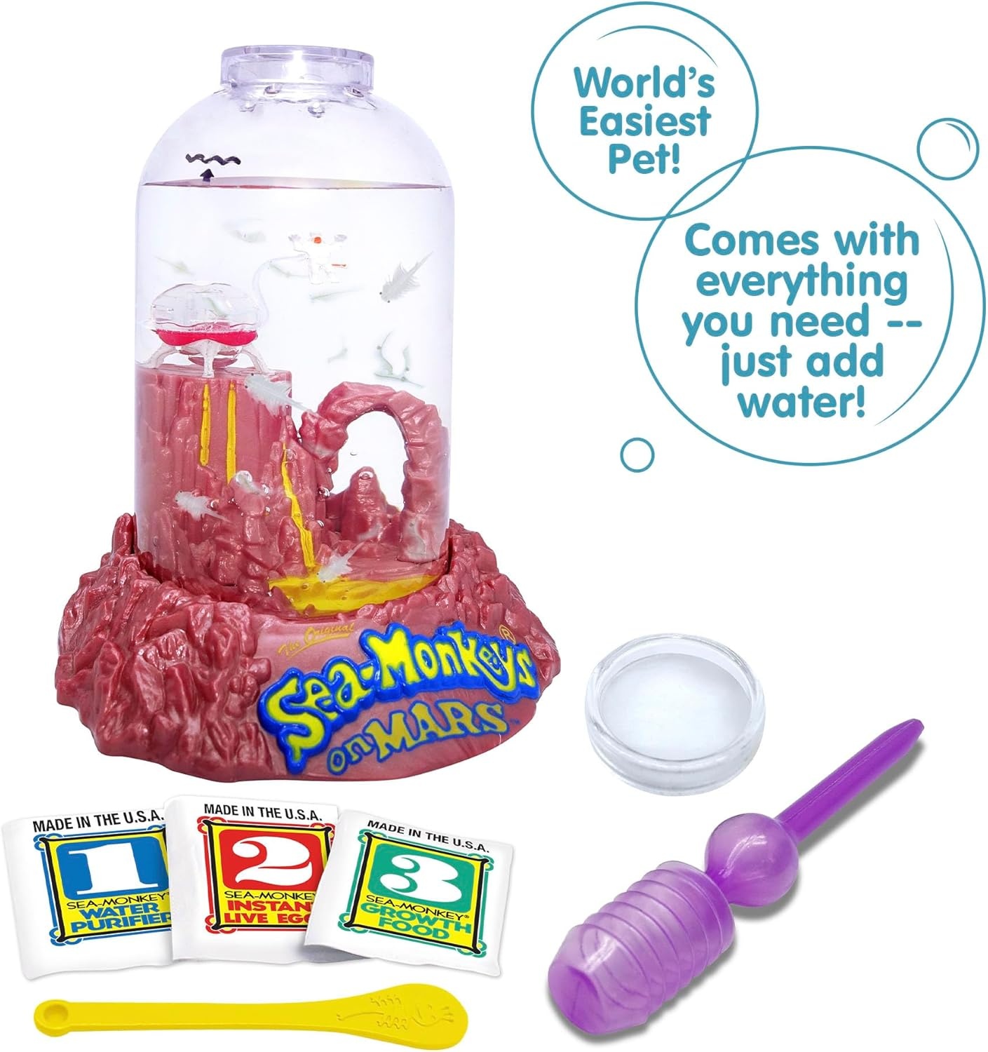 image:imageSeaMonkeys On Mars Worlds Only Instant Pets Ages 6 Pack of 1