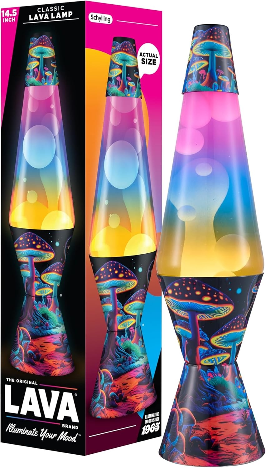image:imageThe Original Lava Lamp 145 Aurora Borealis Classic Liquid Motion Lamp Purple Wax and Blue Liquid Item 2047 Amazon Exclusive145 Inch
