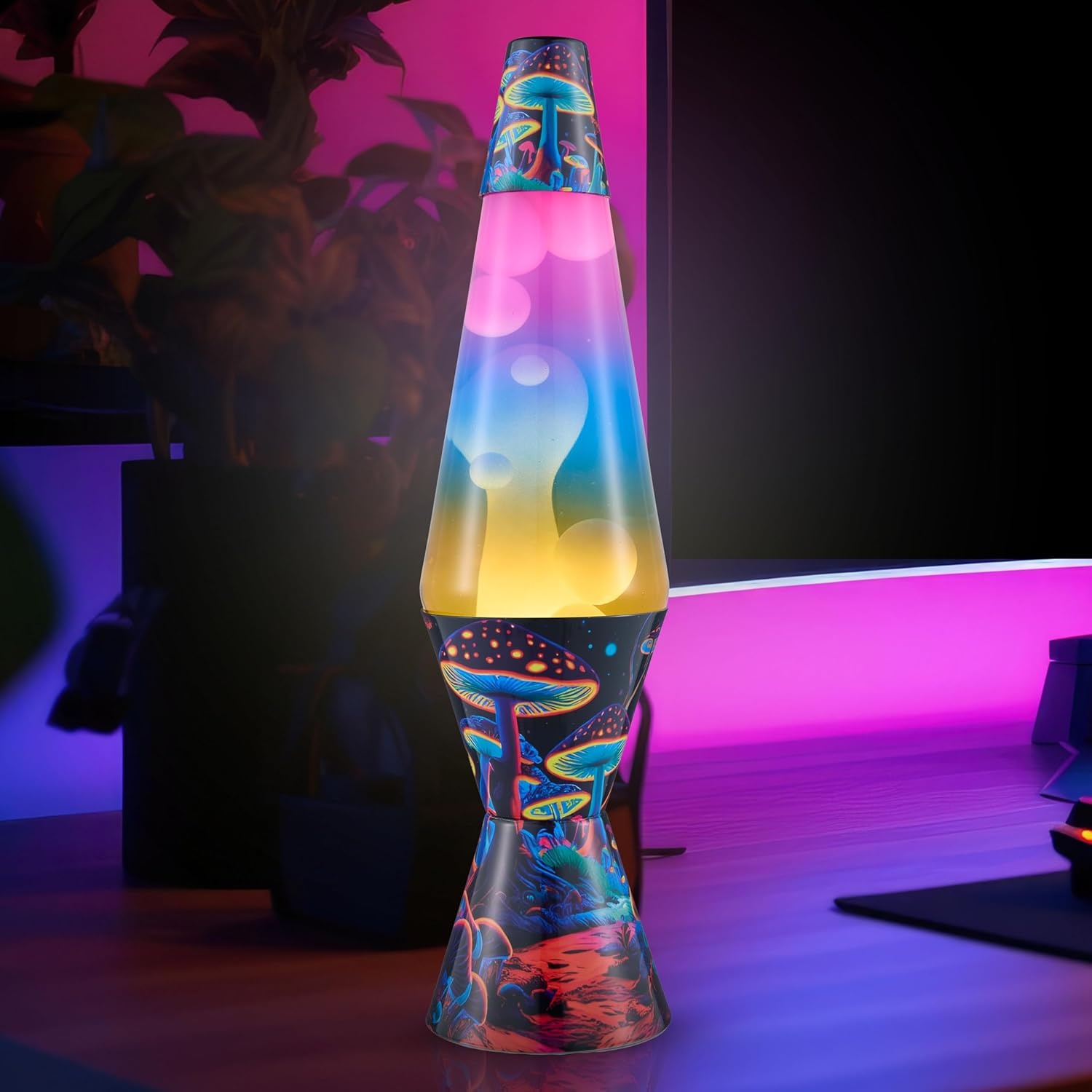 image:imageThe Original Lava Lamp 145 Aurora Borealis Classic Liquid Motion Lamp Purple Wax and Blue Liquid Item 2047 Amazon Exclusive145 Inch