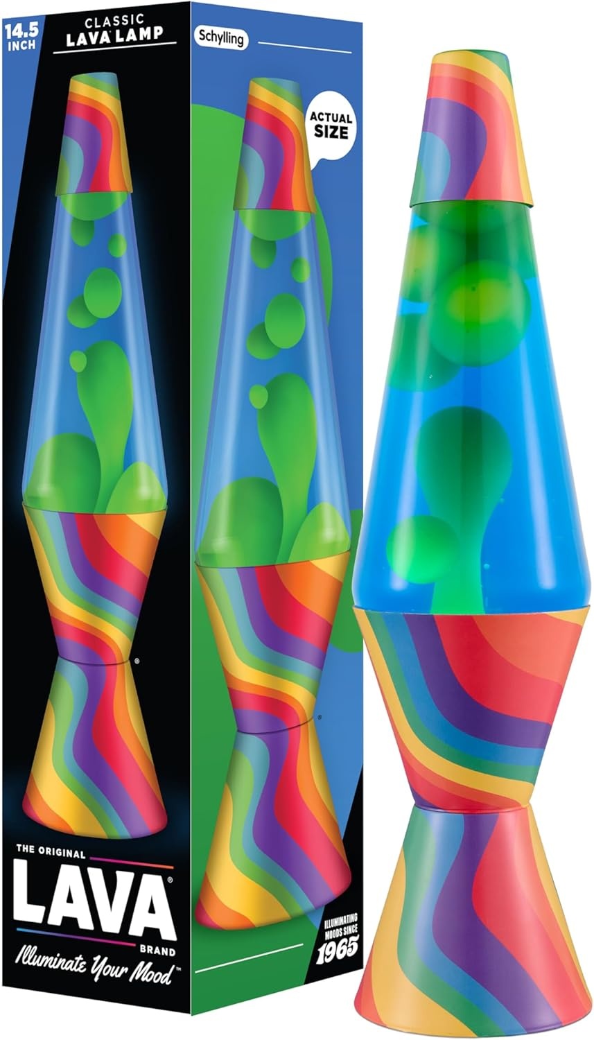 image:imageThe Original Lava Lamp 145 Aurora Borealis Classic Liquid Motion Lamp Purple Wax and Blue Liquid Item 2047 Amazon Exclusive145 Inch