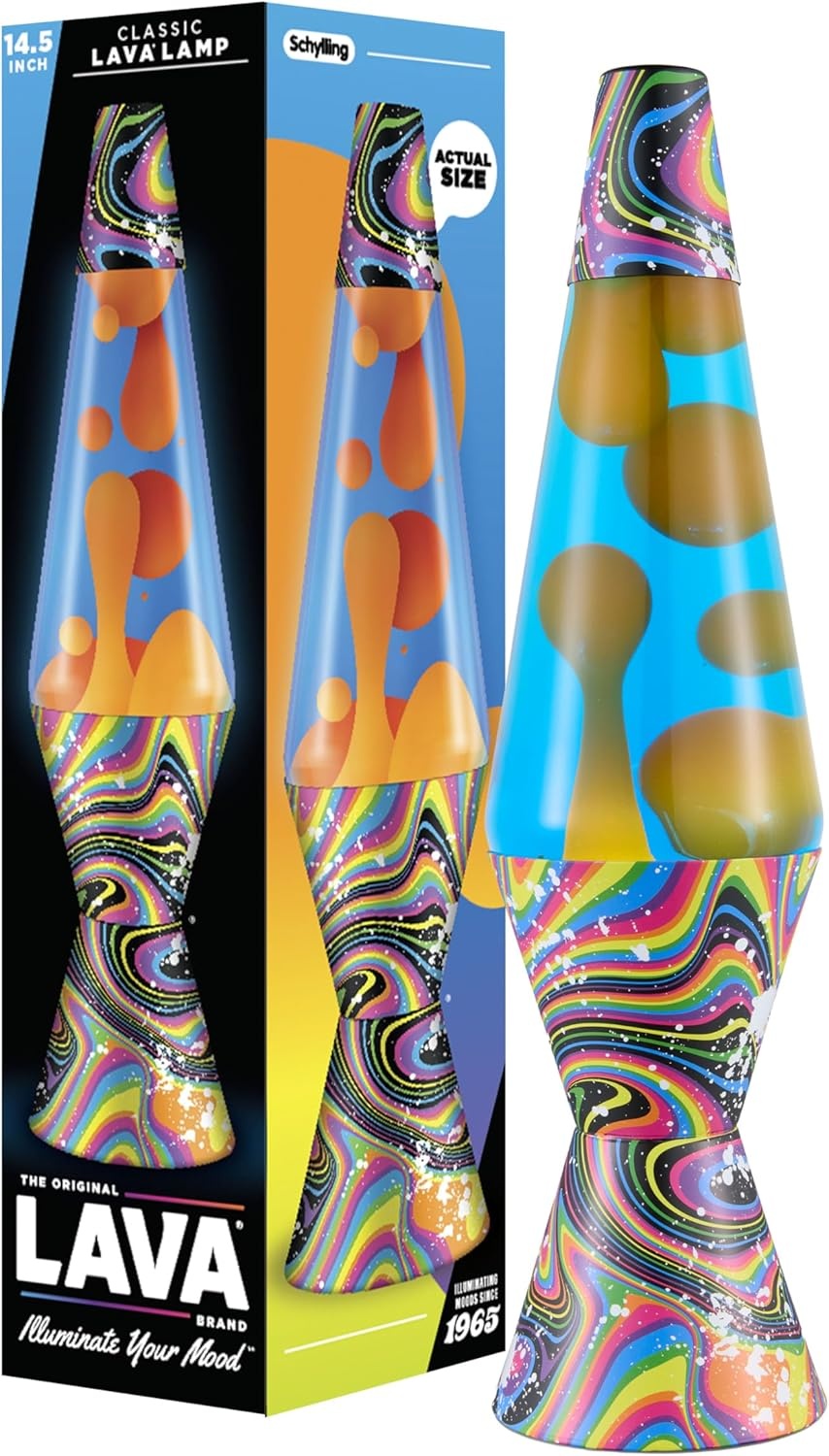 image:imageThe Original Lava Lamp 145 Aurora Borealis Classic Liquid Motion Lamp Purple Wax and Blue Liquid Item 2047 Amazon Exclusive145 Inch